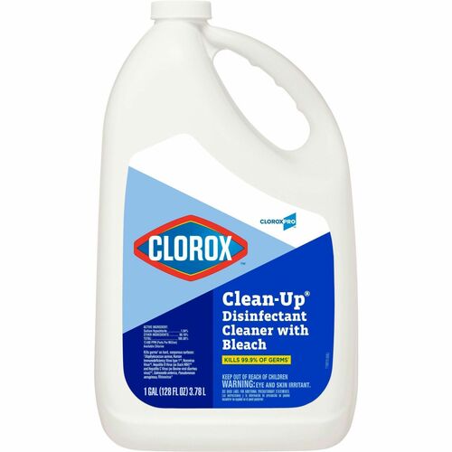 Clorox Company  Disinfectant Cleaner Refill, w/Bleach, 128oz, 108/PL