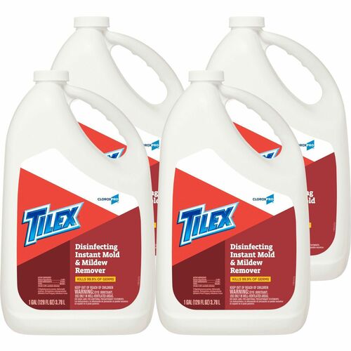 Clorox Company  Mold/Mildew Remover, w/Bleach, 1 Gal, 4/CT, 27/PL, Clear