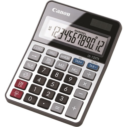 Canon  Desktop Calculator, 12-Digit, 4-1/5"Wx5-9/10"Lx9/10"H, Multi