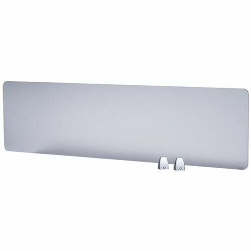 Boss Office Products  Privacy Panel, Plexiglass, 22"Wx1/5"Dx15-3/5"H, Silver