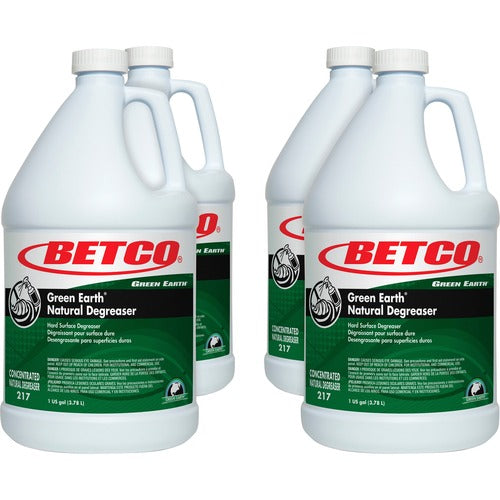 Betco Corporation  Degreaser, Bio-based, Concentrated, 1 Gal, 4/CT, Dark Green