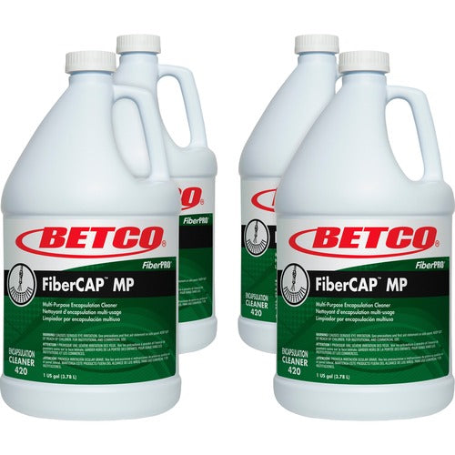 Betco Corporation  Carpet Cleaner, Encapsulation, 1 Gallon, 4/CT, Light Straw