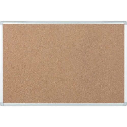 Bi-silque  Bulletin Board, Cork, 24"Wx36"Lx1/2"H, Multi