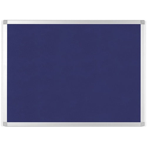 Bi-silque  Bulletin Board, Blue Fabric, 24"Wx36"Lx1/2"H, Blue