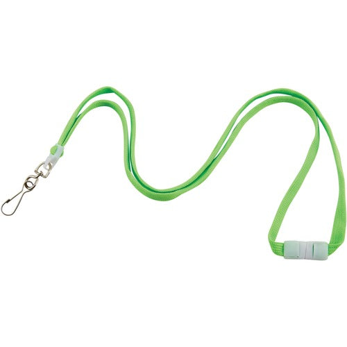 Advantus Corp.  Lanyard, Breakaway, 1/2"Wx36"L, 12/PK, Neon Green