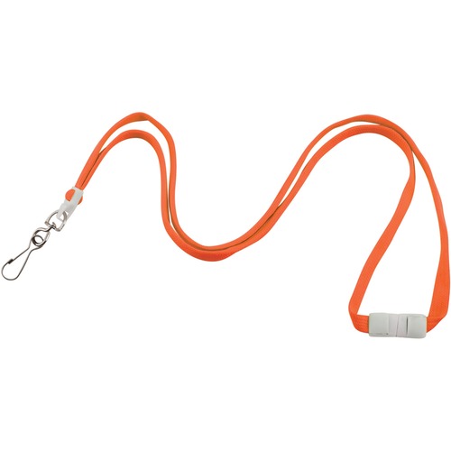 Advantus Corp.  Lanyard, Breakaway, 1/2"Wx36"L, 12/PK, Neon Orange