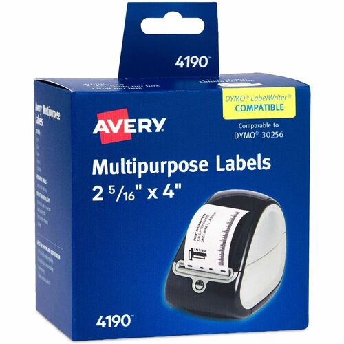 Avery  Shipping Labels, Thermal, 2-5/16"x4", 300/BX, White