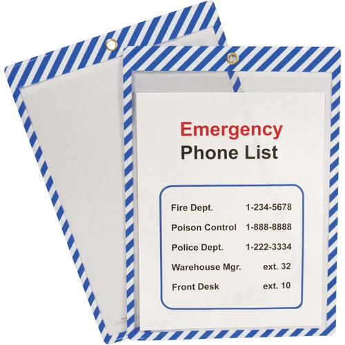 C-Line  Shop Ticket Holder, 9-3/4"Wx13-3/5"Lx1/10"H, 25/BX, BEWE