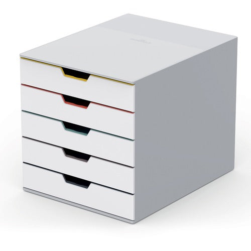 Durable Office Products  Drawer Box, White Drawers, 11-1/2"Wx14"Dx11"H, Multi