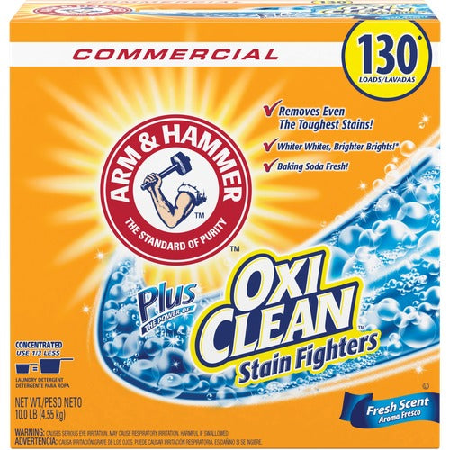 Church & Dwight Co., Inc.  Laundry Detergent,Powder,OxiClean,130 Loads,10 lb,WE