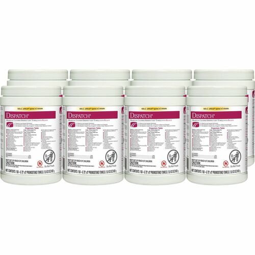 Clorox Company  Disinfectant Towels, w/Bleach, 32 oz, 150/Canister, 8/CT,WE