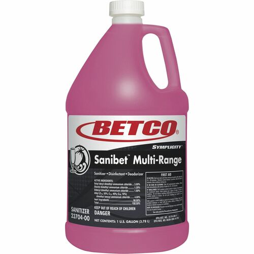 Betco Corporation  Sanitizer/Disinfectant/Deodorizer, Conc, 1 Gallon, Pink