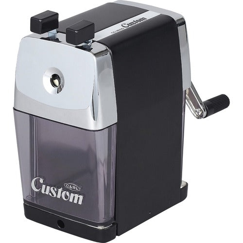 Carl Mfg  Pencil Sharpener, Custom Tip Selector, 3"x4-1/4"x6", BK