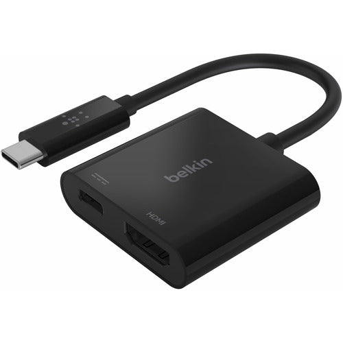 Belkin  USB Charge Adapter, USB-C to HDMI, 2-3/10"x7-1/2"x3/5", BK
