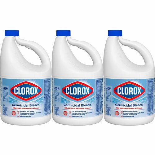 Clorox Company  Bleach, Liquid, Germicidal, Conc, 121 fl oz, 3/CT, Clear