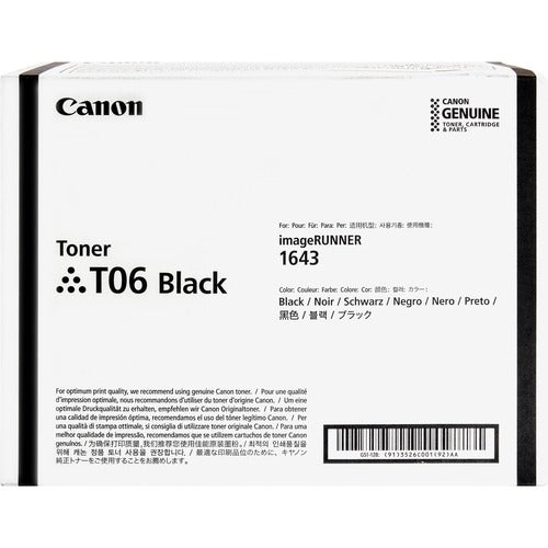 Canon  Toner Cartridge, f/iR 1643, 20500 Yield, BK