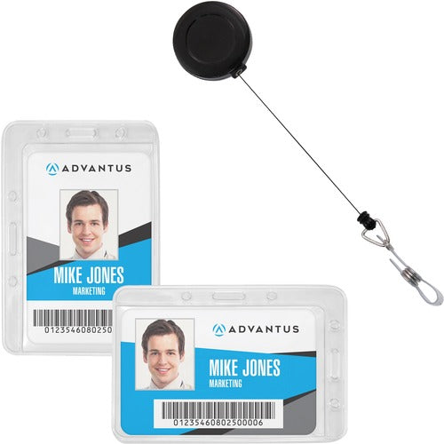Advantus Corp.  ID/Security Pack, 4.125"x2.875" Badges, 20/PK, MI