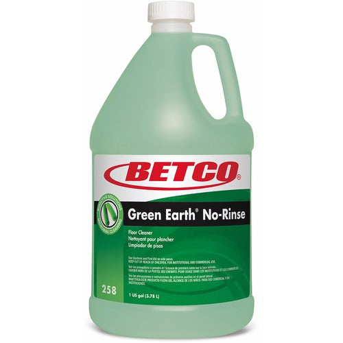 Betco Corporation  Floor Cleaner, No-Rinse, 1 Gal, 4/CT, Green