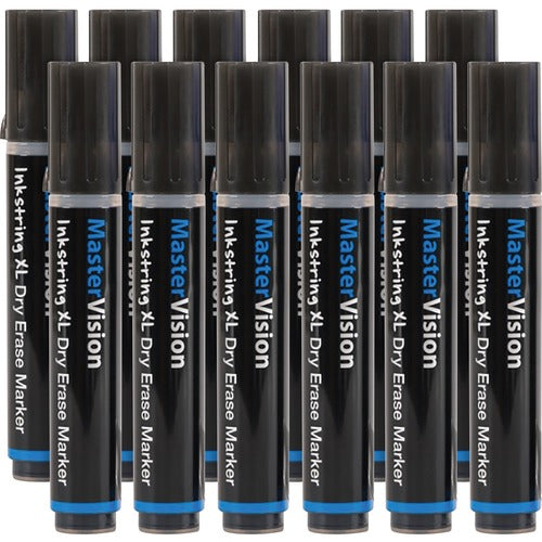 Bi-silque  Markers, Inkstring, Gel, 3mm Bullet Point, 12/PK, Black