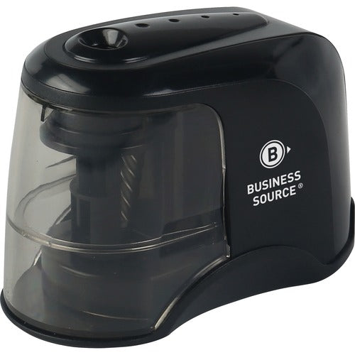 Business Source  Pencil Sharpener, Electric, 3-2/5"x6-3/10"x2-4/5", Black
