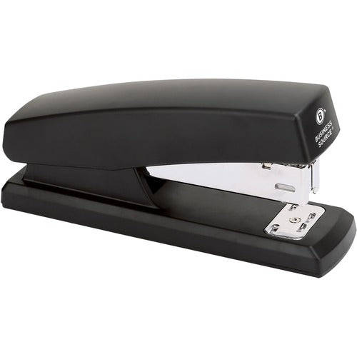 Business Source  Stapler, Half Strip, 20 Sheet Cap, 1-3/10"x4-4/5"x2-1/10",BK
