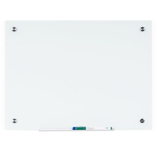 Bi-silque  Dry-Erase Board, Glass, 36"Wx1/4"Lx48"H, White