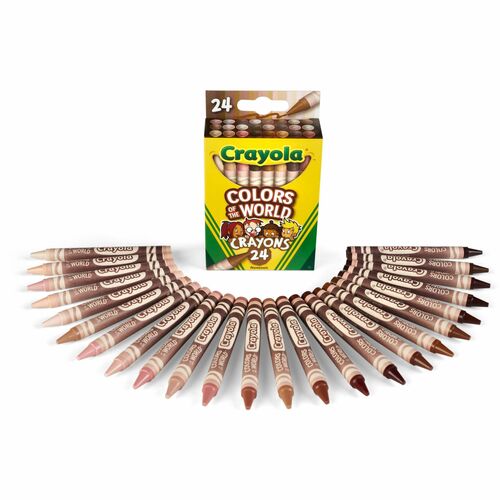 Crayola  Crayons, Colors of World, 24 Different Colors, 24/PK, AST