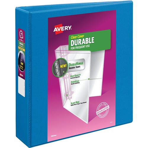 Avery  View Binder,Slant Ring,DuraHinge,2" Cap,6/CT,Dark Blue