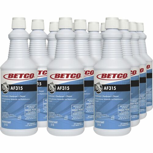 Betco Corporation  Disinfectant/Detergent/Deodorant,Conc,32oz,12/CT,Turquoise