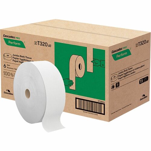 Cascades  Bathroom Tissue,f/Tandem Dispensers,3.45"x1250',6RL/CT,WE