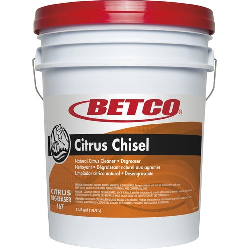 Betco Corporation  Cleaner/Degreaser, Conc, Hvy-dty, Citrus, 5 Gal, Orange