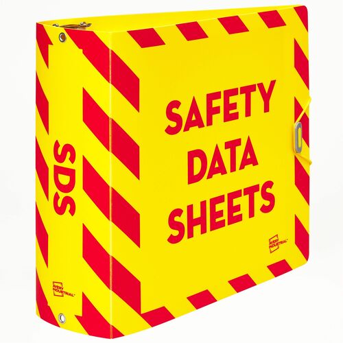 Avery  SDS Binder,Poly,w/36"L Chain,3"/735-Sht Cap,Ltr,YW/RD
