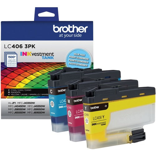 Brother  Ink Cartridge,MFC-J4335DW,1500 Pg Yld Each,CY/MA/YW