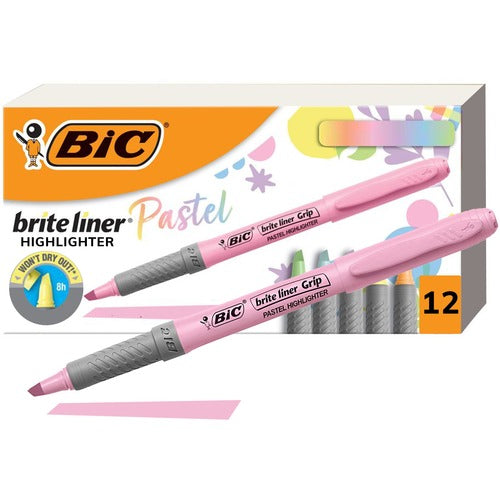 Bic  Highlighter, Grip, AST Pastel