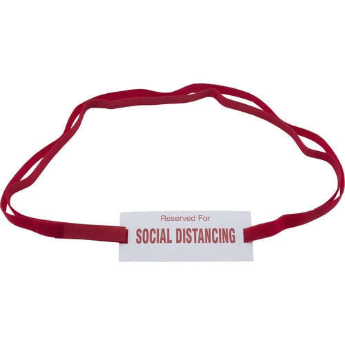 Advantus Corp.  Chair Straps,"Reserved for Social Distancing",10/BX,RD/WE
