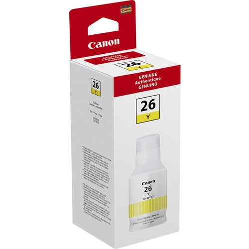 Canon  Pigment Ink Bottle,f/MAXIFY Printers,14,000 Pages,132 ml, YW