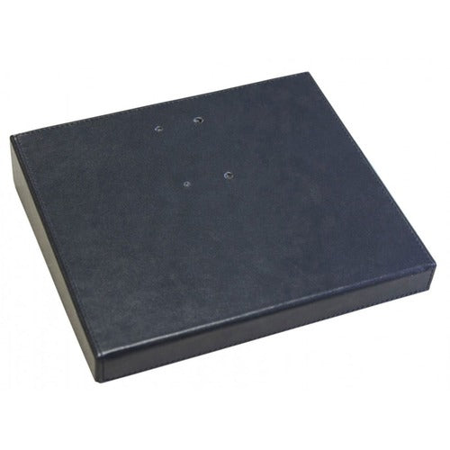 Dacasso  Calendar Holder, No Accents, Leather, 8"Wx7"Lx1"H, Black