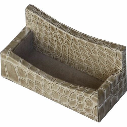 Dacasso  Business Card Holder, Breeze, 2-1/10"x4-3/5"x2-2/5", Beige