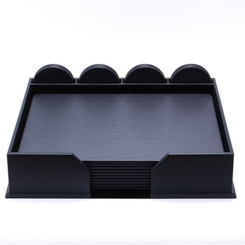 Dacasso  Conference Room Set,Rnd Coasters,23 Pc,18-1/4"x16-1/2"x4",NY