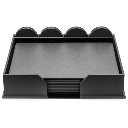 Dacasso  Conference Room Set,Rnd Coasters,23 Pc,18-1/4"x16-1/2"x4",GY
