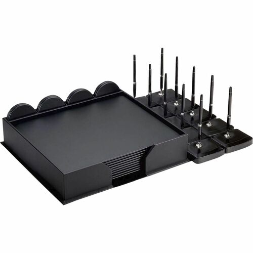 Dacasso  Conference Room Set,33 Pc,18-1/4"x16-1/2"x7-1/4",BK