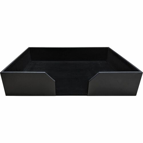 Dacasso  Conference Pad Holder,No Coasters,21-1/10"x17-2/5"x4",BK