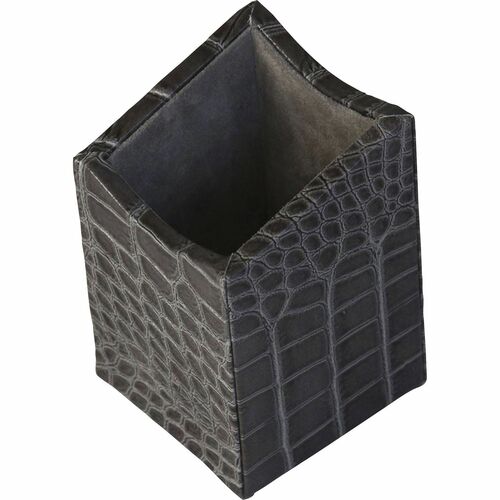 Dacasso  Pencil Cup,Castlerock,3-3/10"x3-1/4"x5",GY