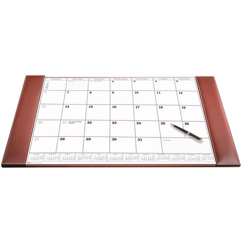 Dacasso  Desk Pad,w/ Calendar Insert,Rustic,34"x20"x1/2",BN
