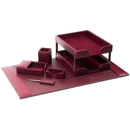 Dacasso  Desk Set,8 Pc,30"x18"x7-1/4",BY