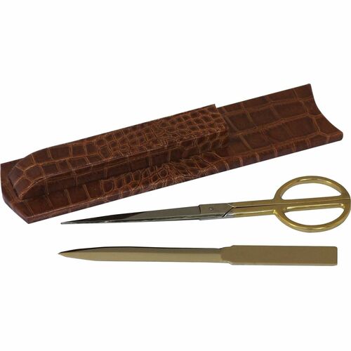 Dacasso  Library Set,Brass,11-1/4"x2-3/4"x1-1/10",BN