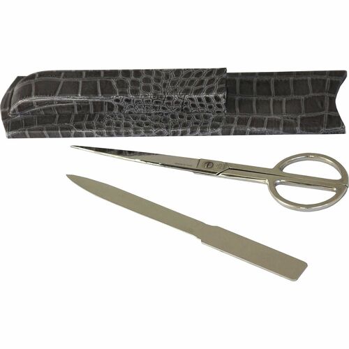 Dacasso  Library Set,Chrome,11-1/4"x2-3/4"x1-1/10",GY