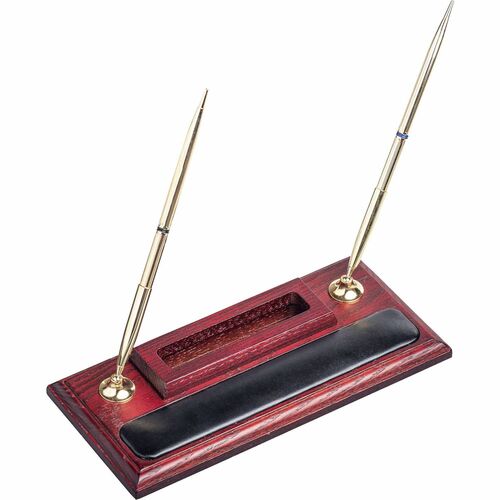 Dacasso  Pen Stand,Cell Holder,9"x4-2/5"x8-3/4",RWD/BK