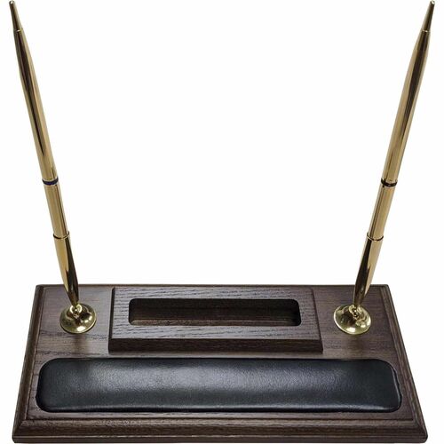 Dacasso  Pen Stand,Cell Holder,9"x4-2/5"x8-3/4",WA/BK