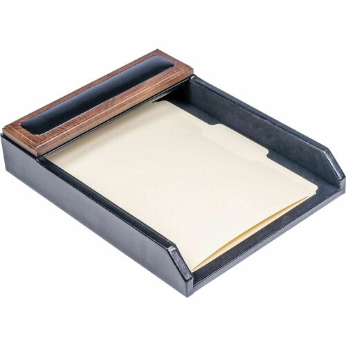 Dacasso  Letter Tray,13-3/5"x10-3/5"x2-1/2",WA/BK